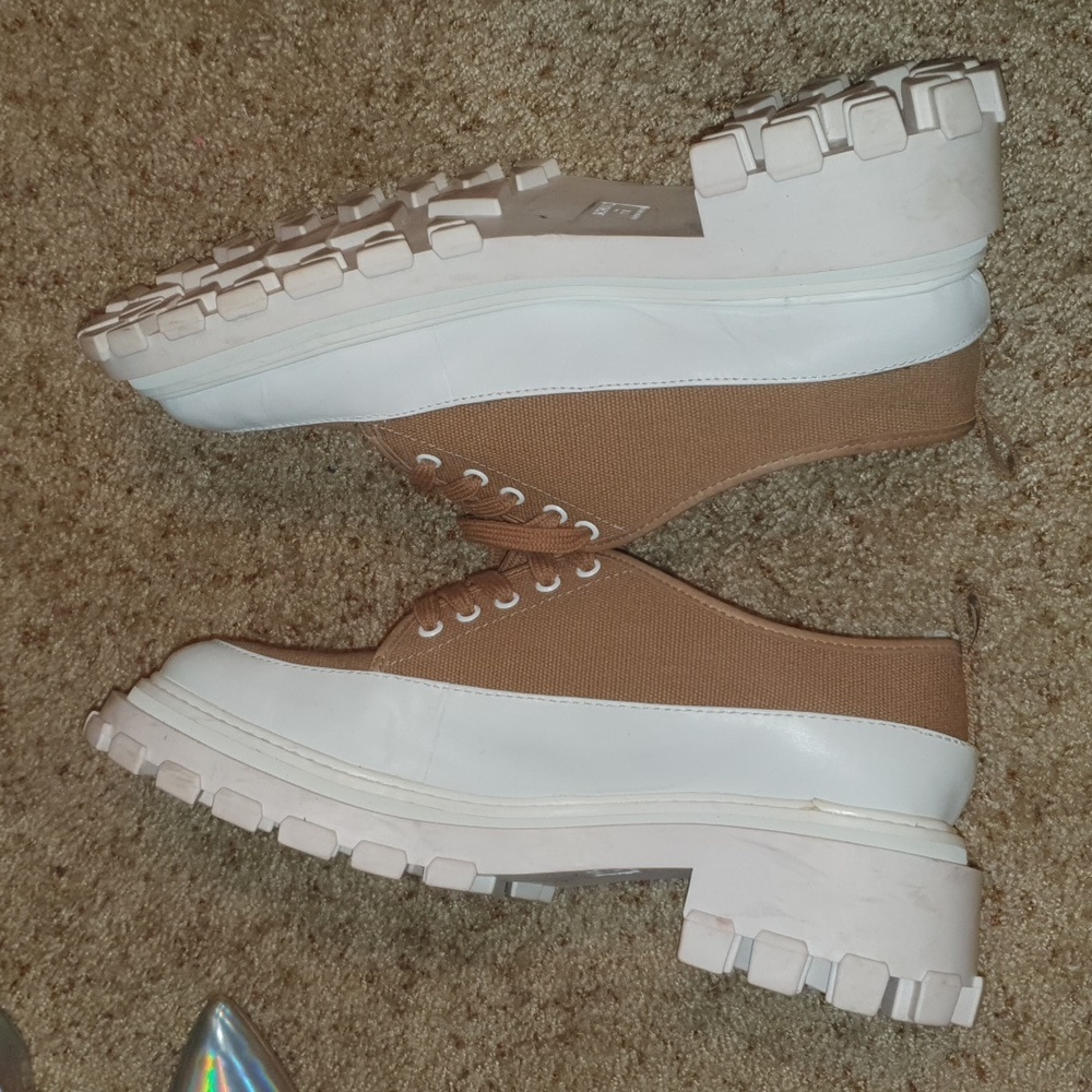 Schutz Krystal Lug Sole 2 Tone Lace Up Oxford sz 11 - Picture 5 of 8